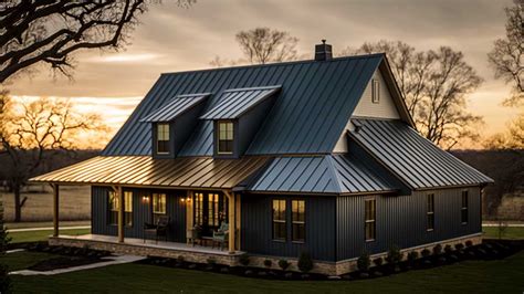 copper metal roof black house|black metal roofing near me.